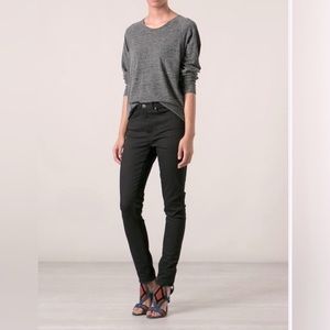 ACNE Studios Black Jeans - Pin Rocca Black Skinny Leg Jeans Black Wash Size 25